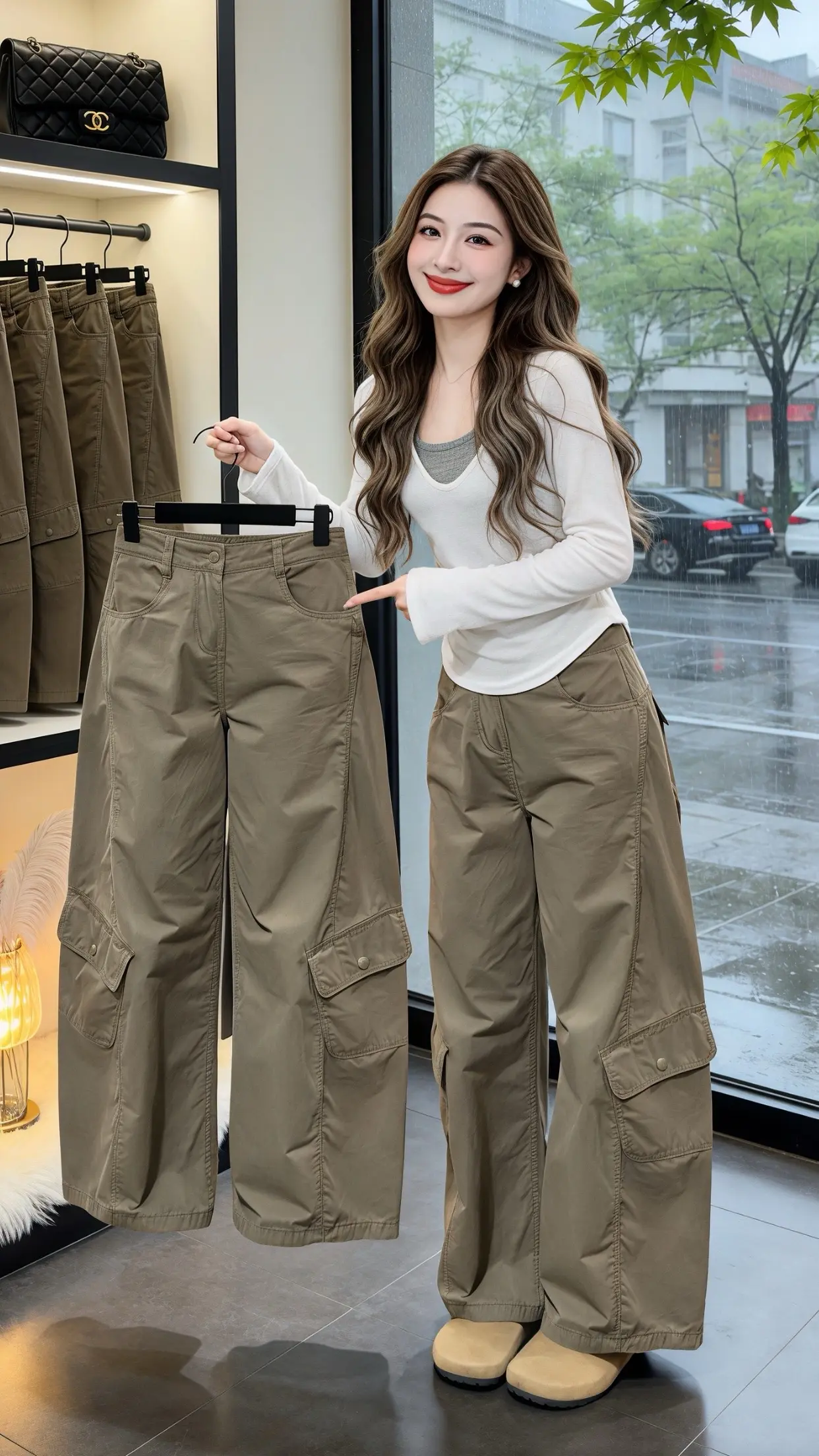 这才是女生们想找的裤子吧 修饰腿型的裤子 ins工装裤港风 穿出自己的...