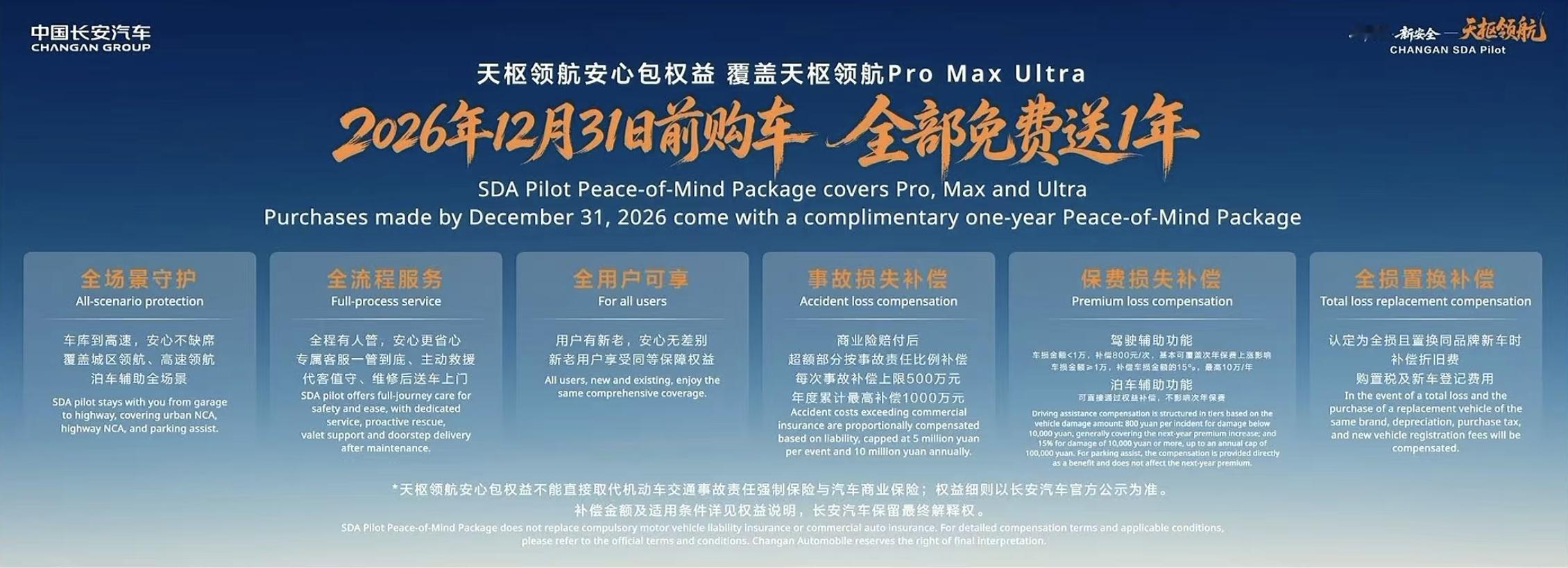 长安启源Q06 好，国内第二家提供类似于兜底的政策！具体来说，商业保险赔付不足部
