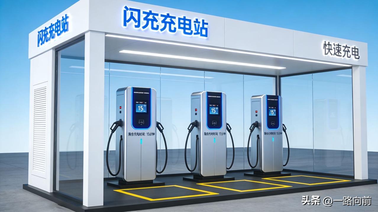 现在电动车闪充宣传很猛，5分钟、9分钟就能补能几百公里，听着比加油还爽。闪充站有