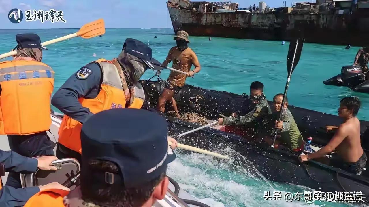 菲律宾海警真不自量力，太嚣张了，竟然在仁爱礁海域公然挑衅我方海警，不看看自身实力
