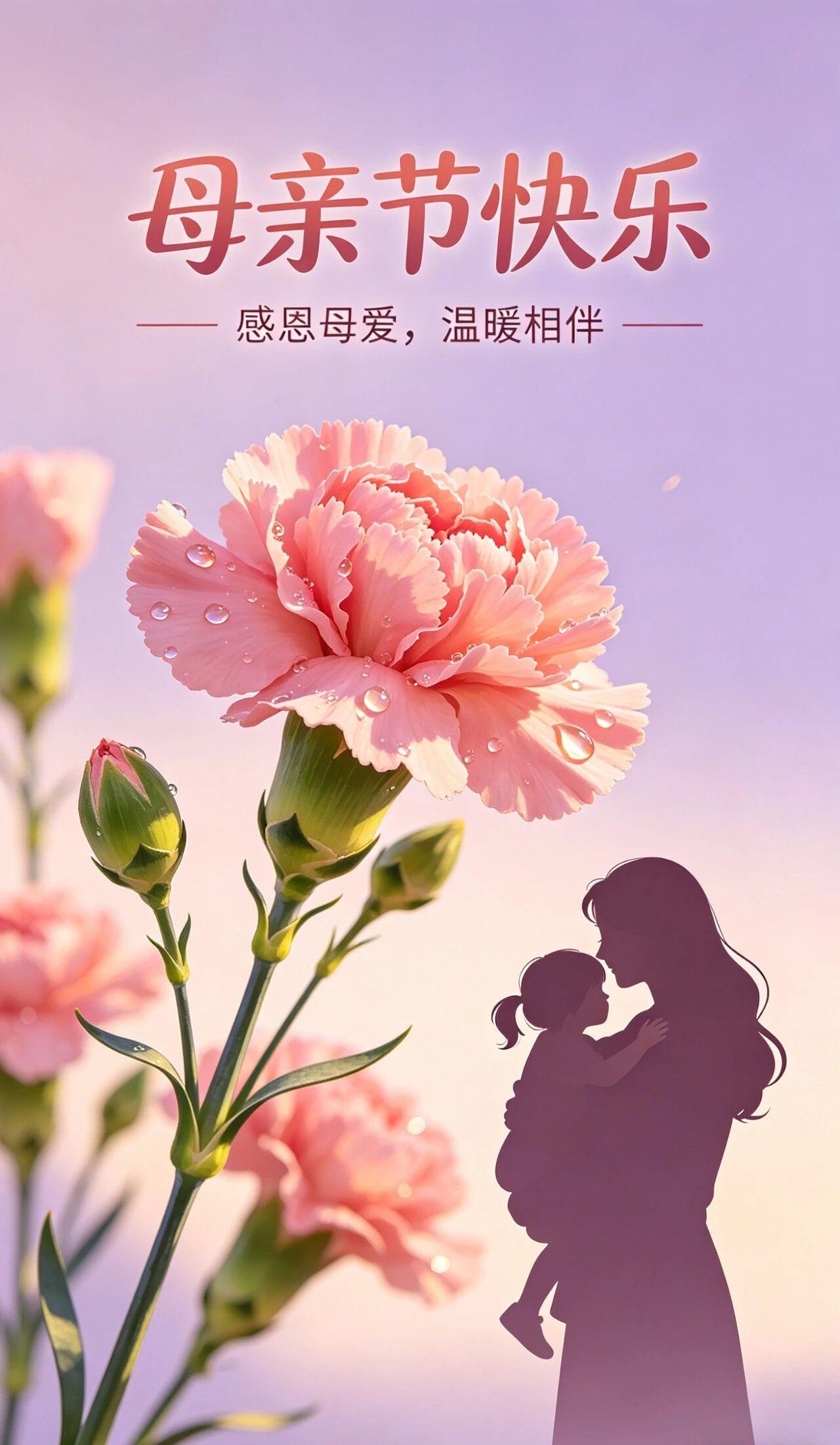 西江月 · 写在母亲节

室外风和日暖，
家中物雅窗明。
出门如在画中行。
浩叹