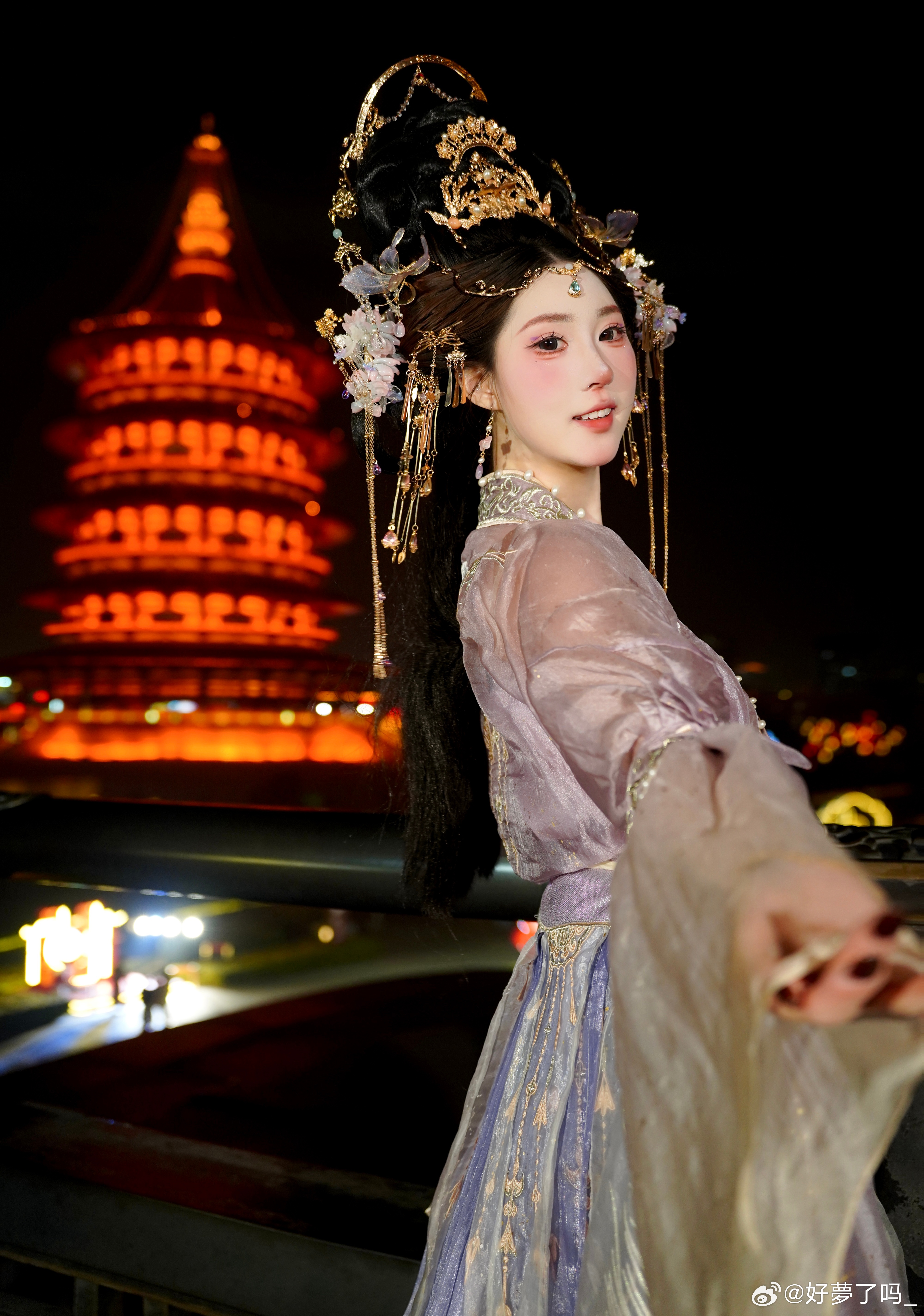 若无闲事挂心头 便是人间好时节三胞胎碧星梦古风汉服写真摄影