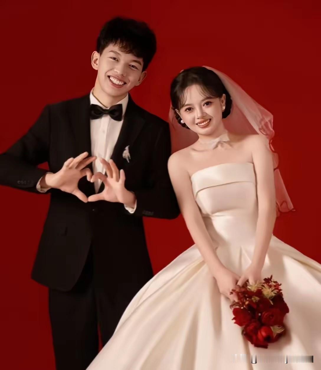 《贺小小徐新婚》
山野寒生少倚凭，
孤童命苦是孤儿。
风雨经年身自立，
不辞劳苦
