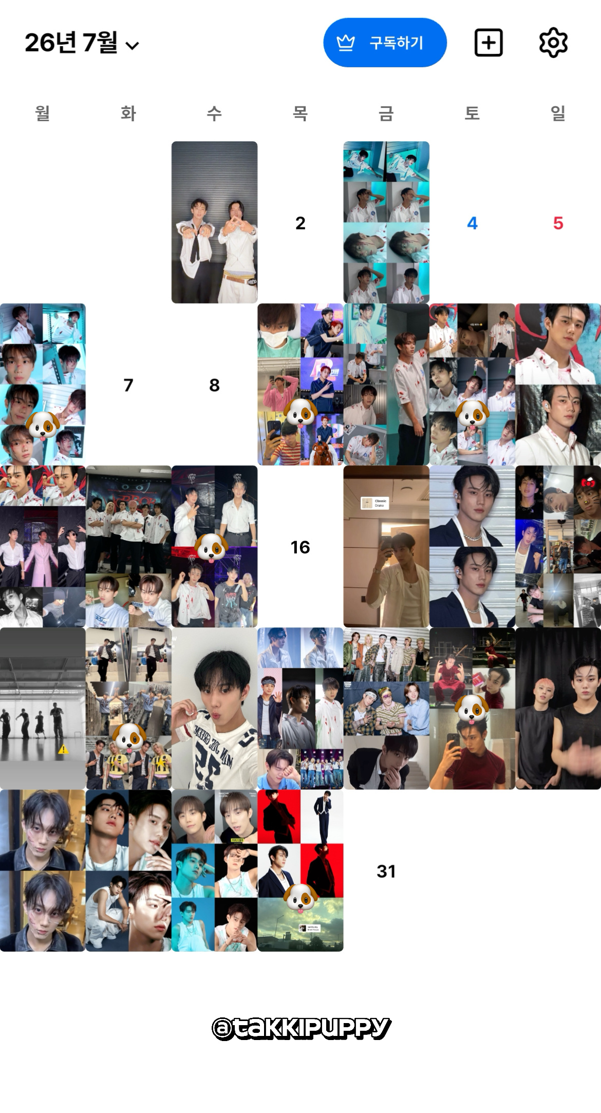 2026 JUL.  专栏 · TAKKI • Months