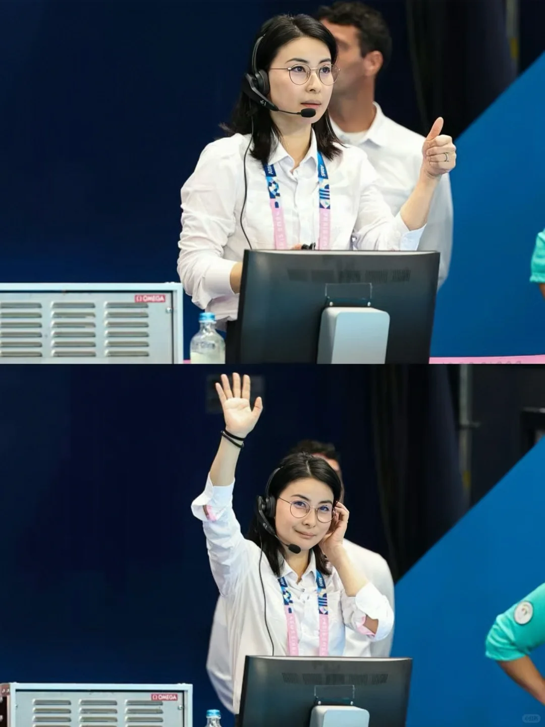 郭晶晶奥运跳水裁判长😍专注专业气质超绝！