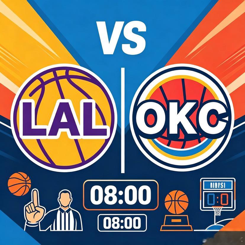节奏攻防巅峰对决  湖人VS雷霆 NBA西部季后赛西部半决赛重磅开战，洛杉矶湖人