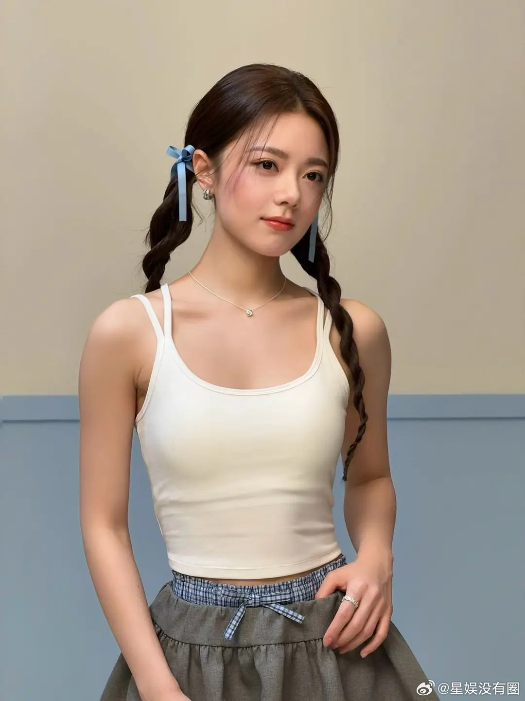 感觉赵今麦少女美可以诶网友问 为啥有种女团感 