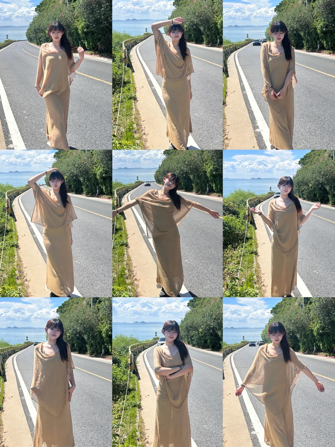 辣妹拍照姿势｜路边站着这么拍随意好学又好