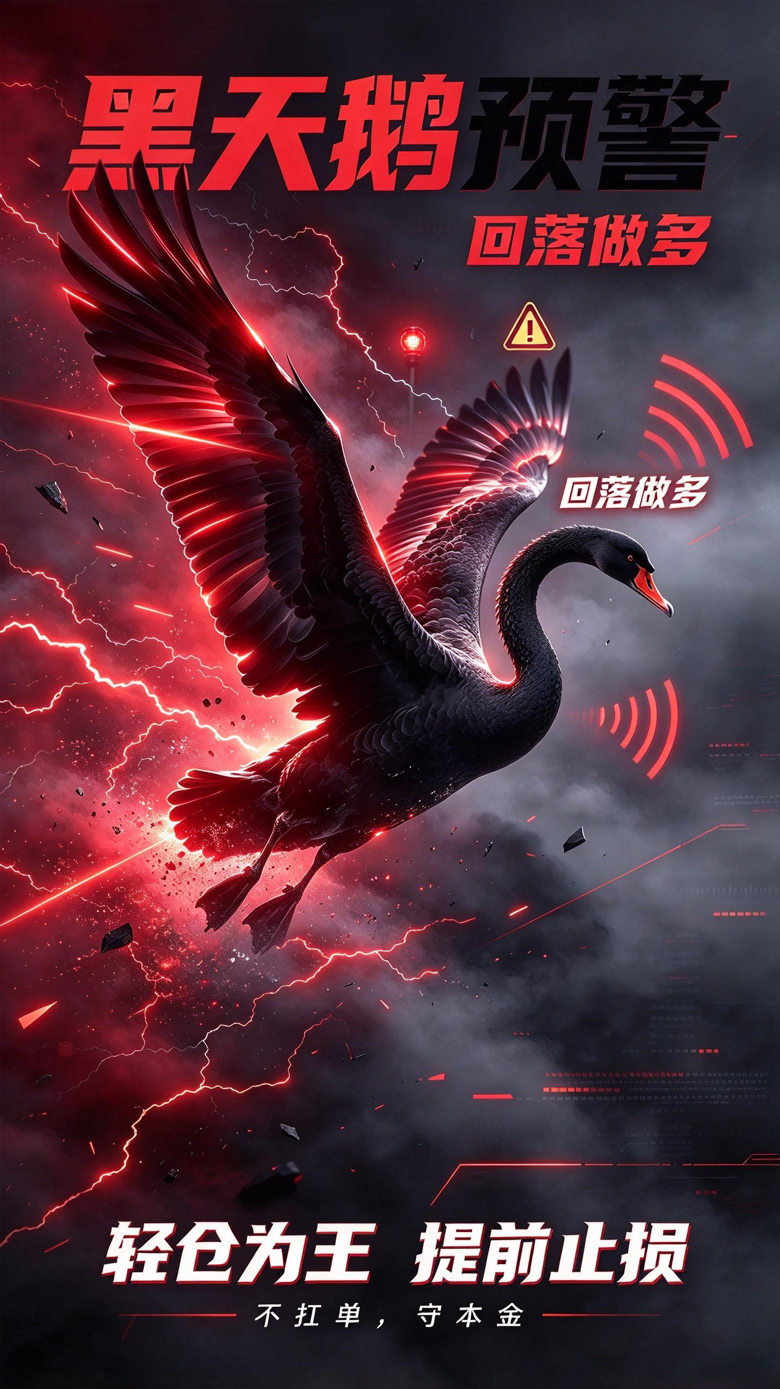 各位，收官之战，黑天鹅风险务必放在心上！黑天鹅无法预判，突如其来的异动会瞬间打乱