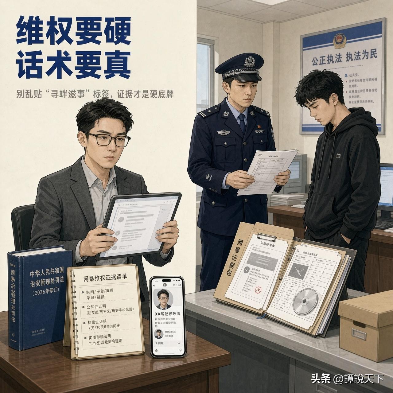 网上有种“秘籍”很火：别人骂你，别只说“他骂我”，报案中要说“他寻衅滋事”，好像