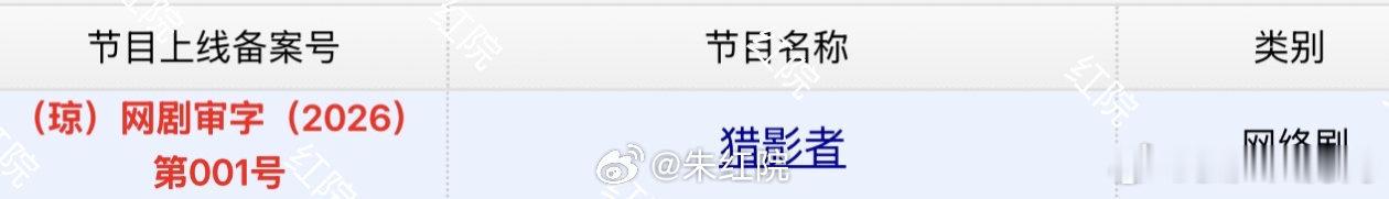 于适主演的《猎影者》过审下证 