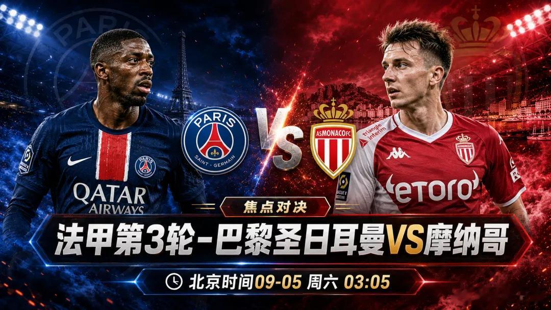 周五 012法甲：  巴黎圣日耳曼 VS 摩纳哥方向：胜足球预测 年龄：1‑0 