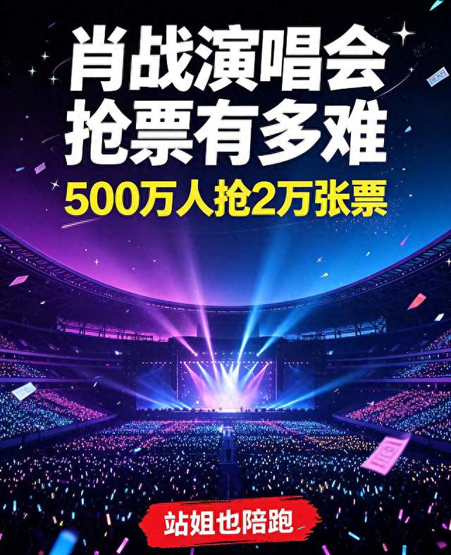 离谱！肖战演唱会500万人抢2万张票，连资深站姐都集体陪跑