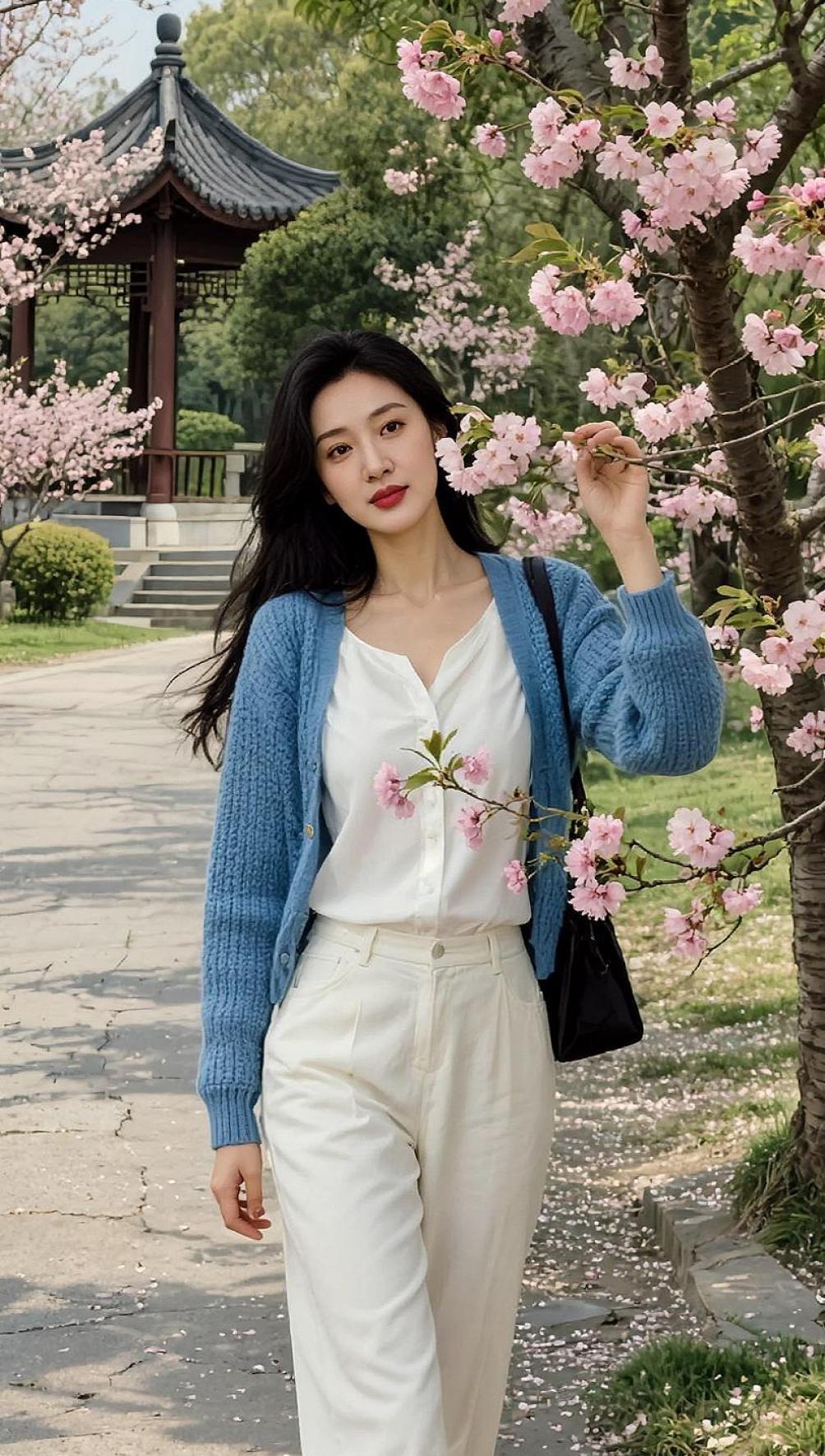 AI简约春日随拍 抖音ai创作 颜值在线 自然美景 上热门