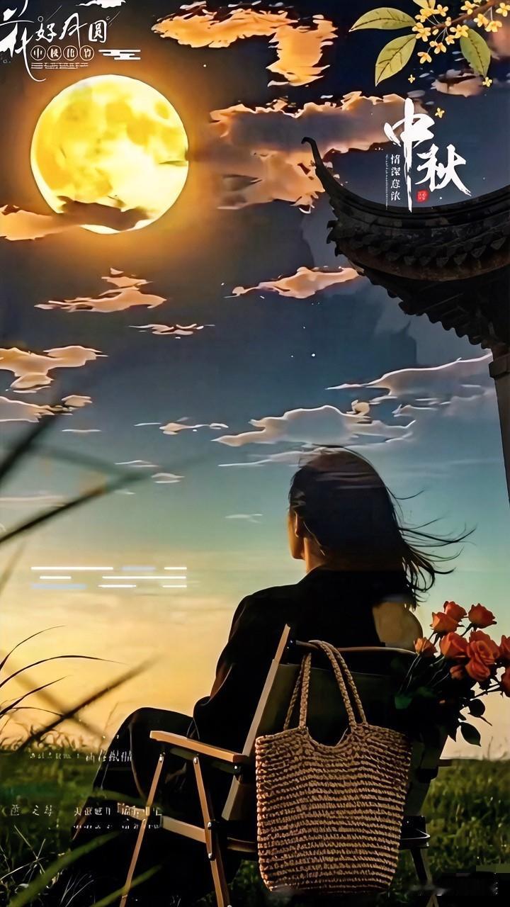 【一枕诗书·唐多令~中秋寄怀】
文/开心吴

冰月上层楼，银辉遍九洲。桂风轻、暗
