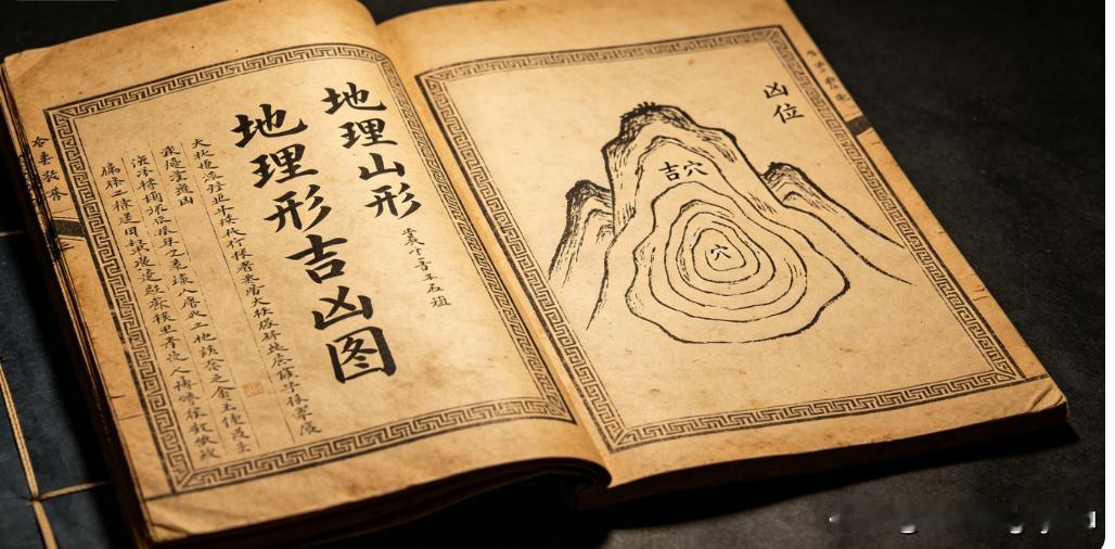 《​地理山形吉凶图》页数: 92双页184页（缺少了亥山）  古籍屋