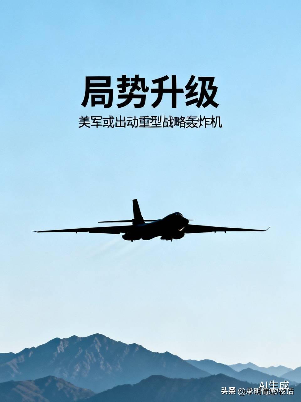 局势骤然升级！
据以色列媒体爆料，有消息称美军本轮冲突里或将首次出动重型战略轰炸