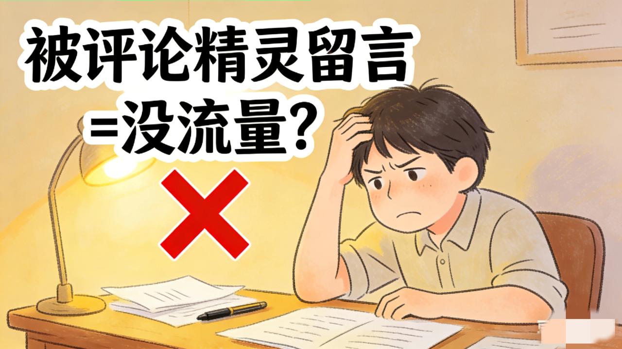 别被谣言带偏！评论精灵夸你，真不是判“没流量”
 
先说结论：完全不是没流量的意