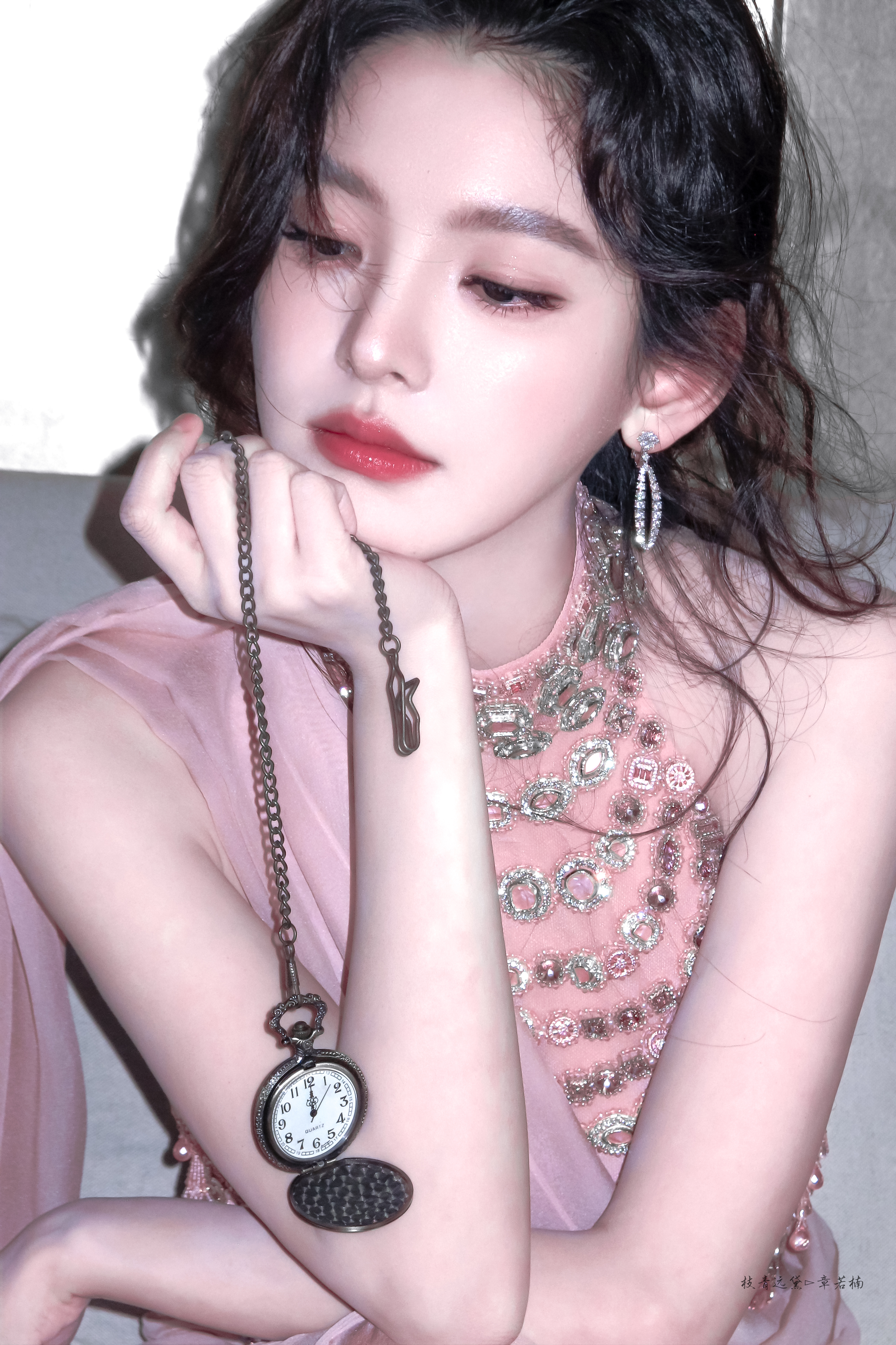 章若楠/💓章若楠粉色纱裙 *章若楠十分钟拍的照