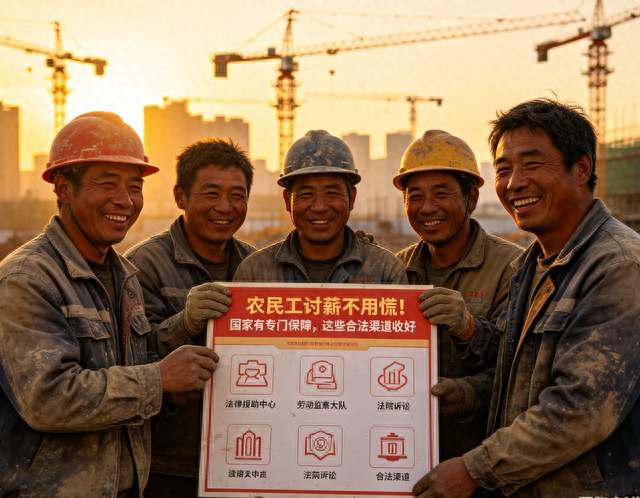 农民工讨薪不用慌！国家有专门保障，这些合法渠道收好