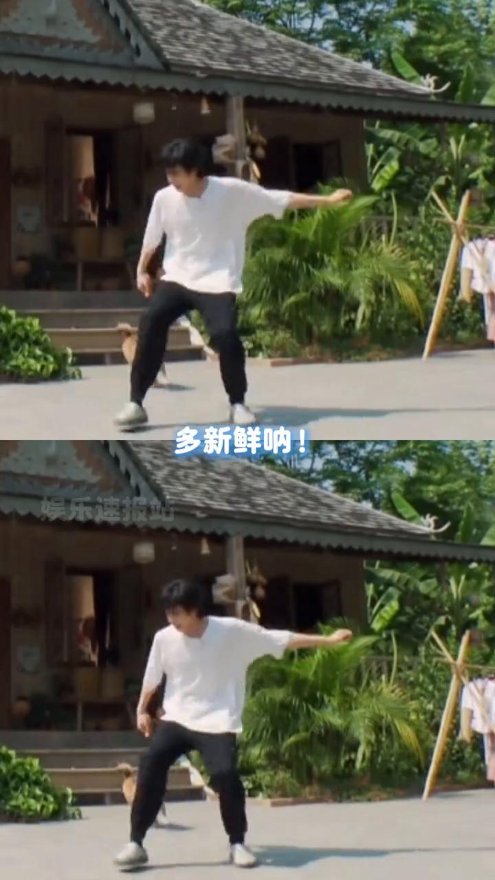 宋威龙，一个遛狗能把狗都遛力竭的活力少年。人在前面跑，狗在后面追，何老师都头回见