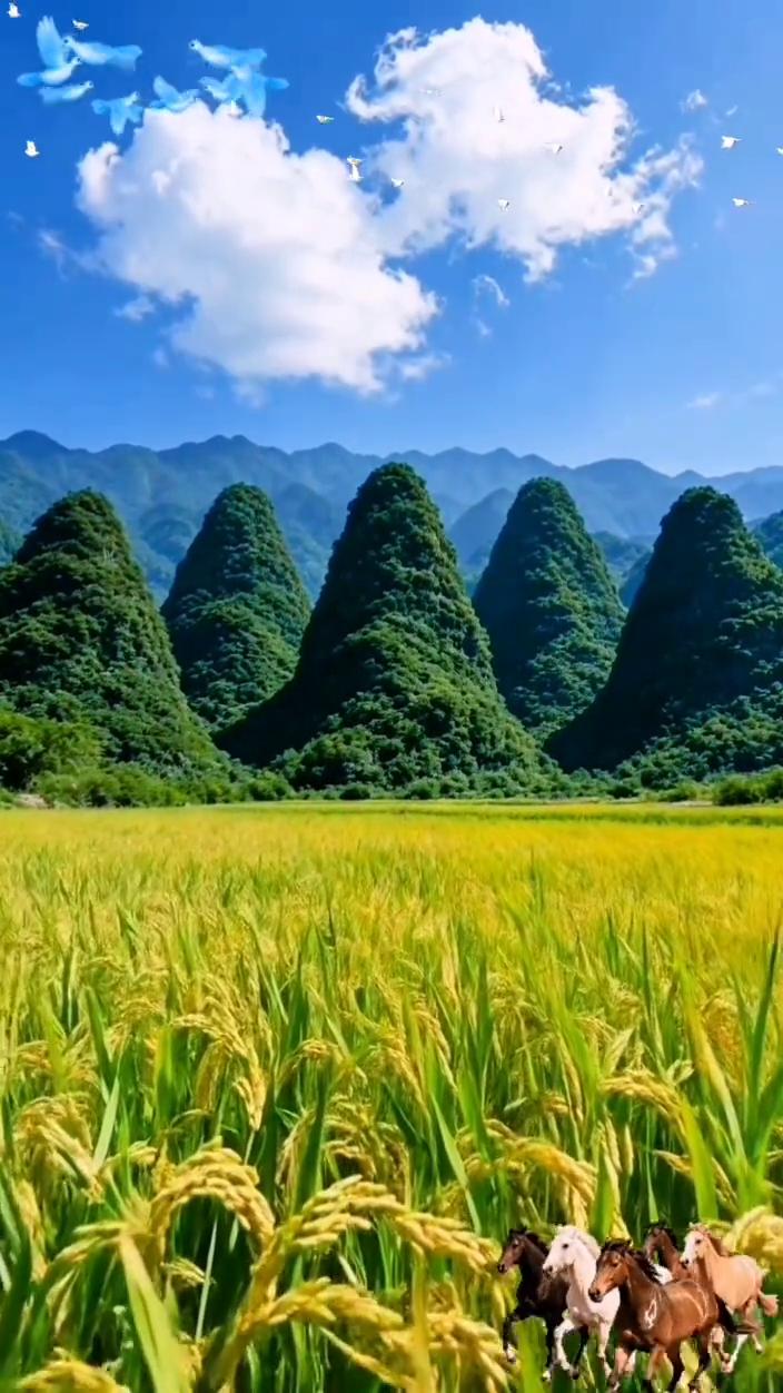 五子登科山风景。
兄弟联芳。
生活从来不缺风景，难的是有心来赏静，更是心静不慌不