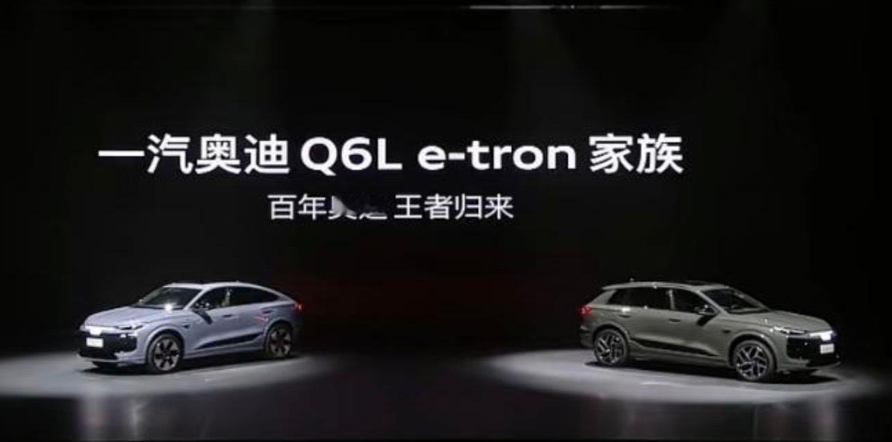 “奥迪+华为”合作车型来了，奥迪A5L/Q6L e-tron上市。奥迪Q6L e