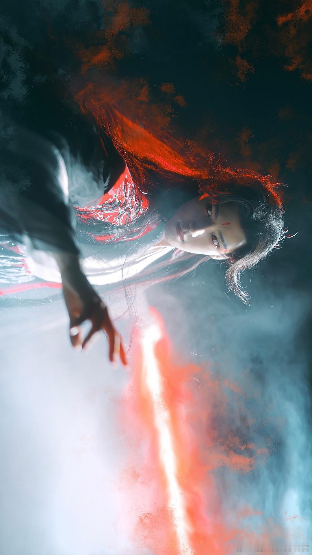 侯明昊新剧后天开播我拍的妖君侯明昊 镜头里的侯明昊妖君气场全开，后天新剧开播，已