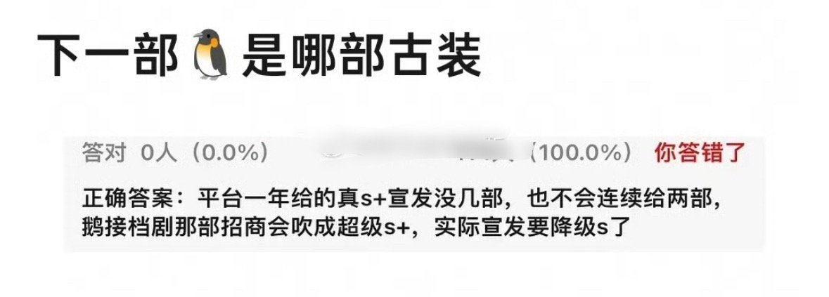 这个是给逐玉拉仇恨吧下一部剧那可是迪丽热巴 陈飞宇的白日提灯怎么可能降级 