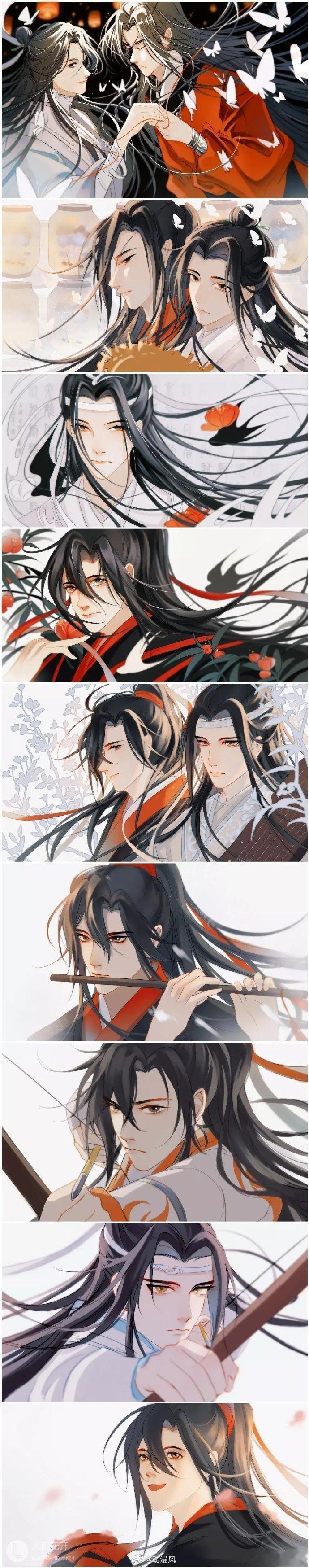 天官赐福魔道祖师 忘羡与花怜，画风爱了！ ​​​