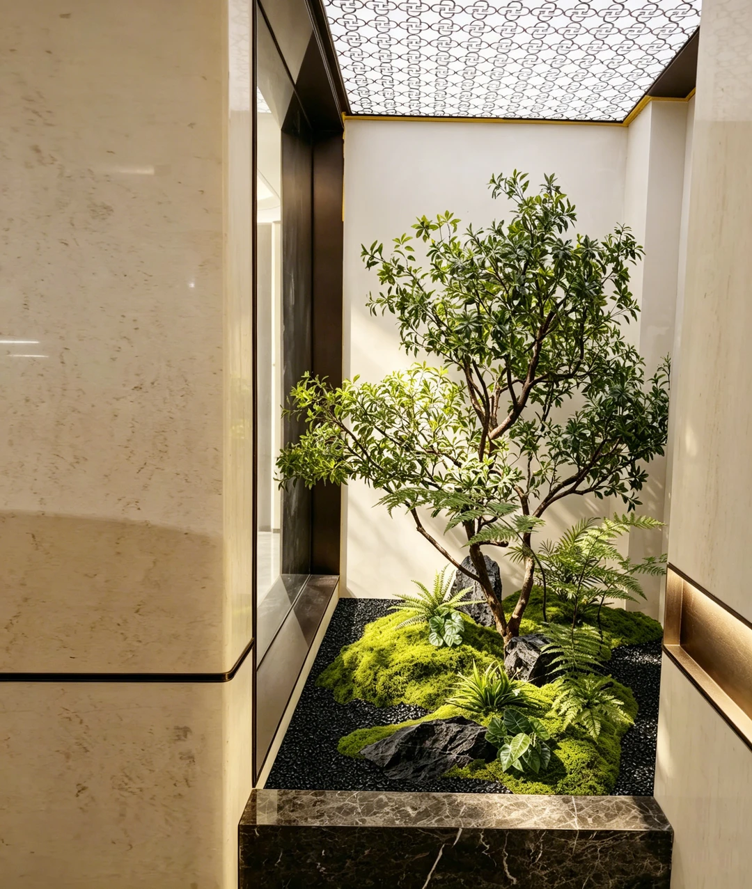 架空层不要种真树了，这样的仿真绿植免打理