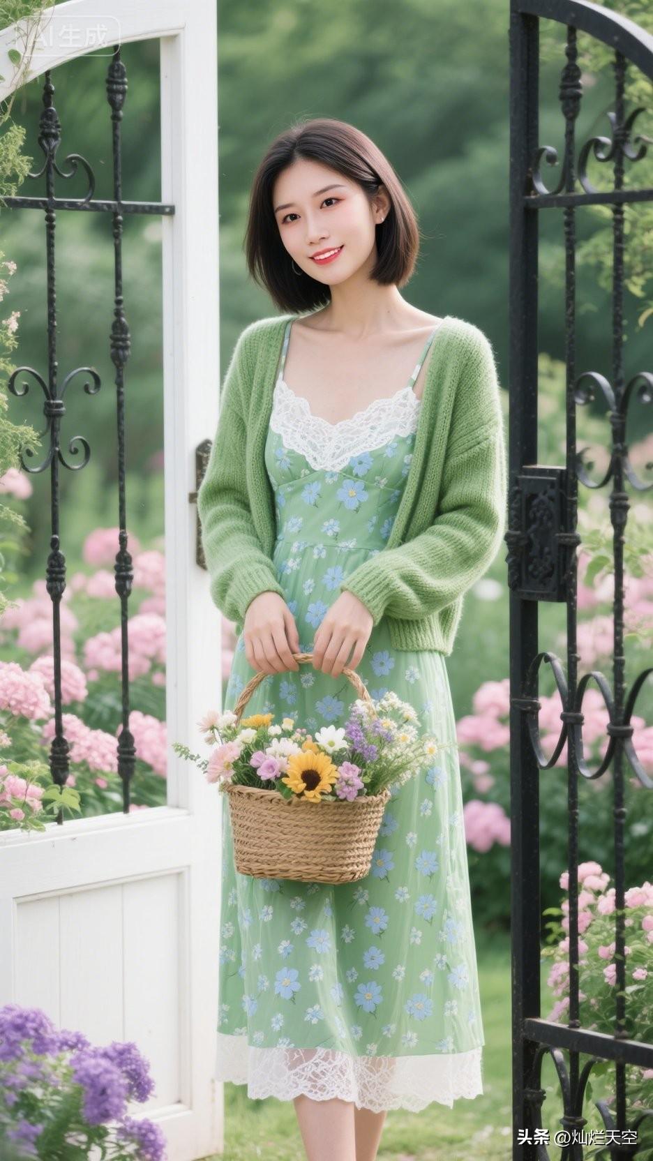 提一篮花，撞进春天的调色盘