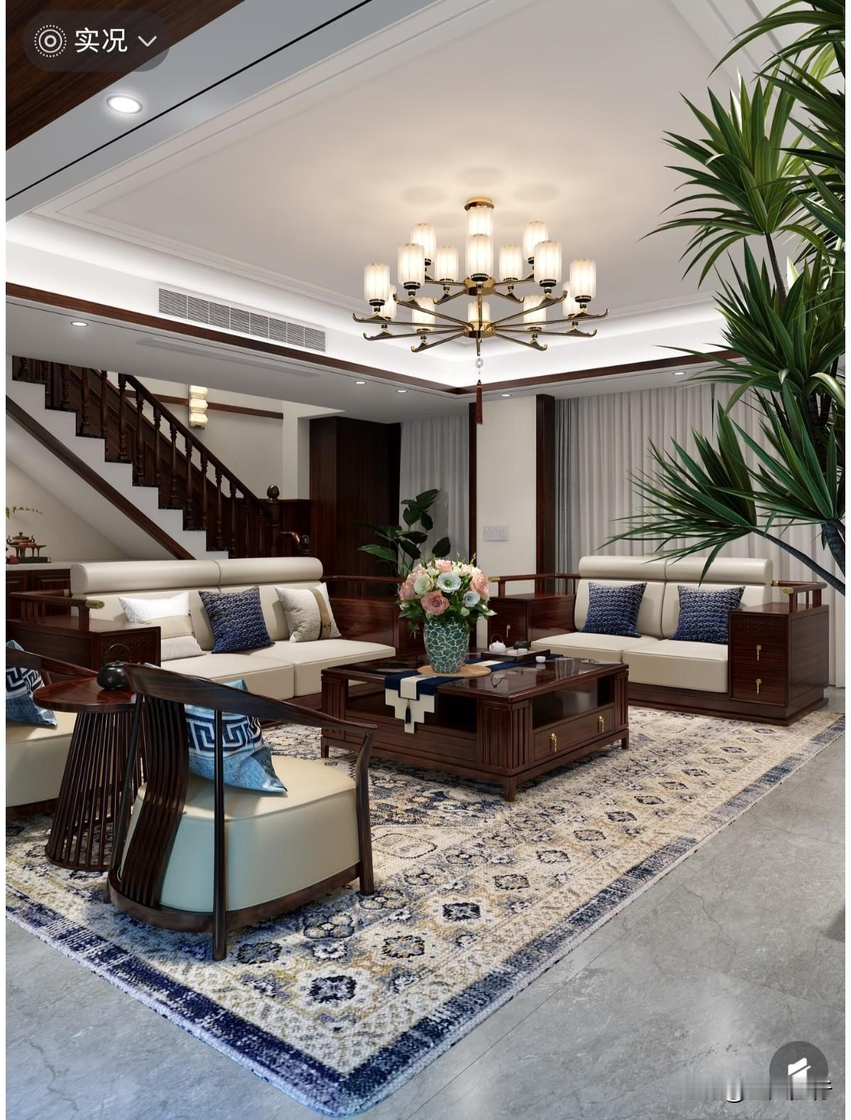 中式风格的乡村别墅装修好看吗?农村盖别墅装修