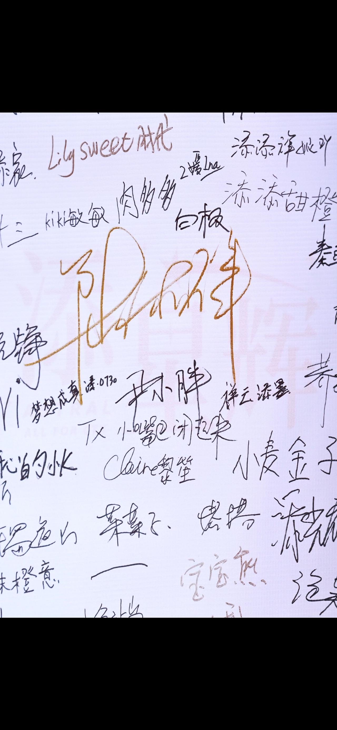 陈添祥签名真的太好看了