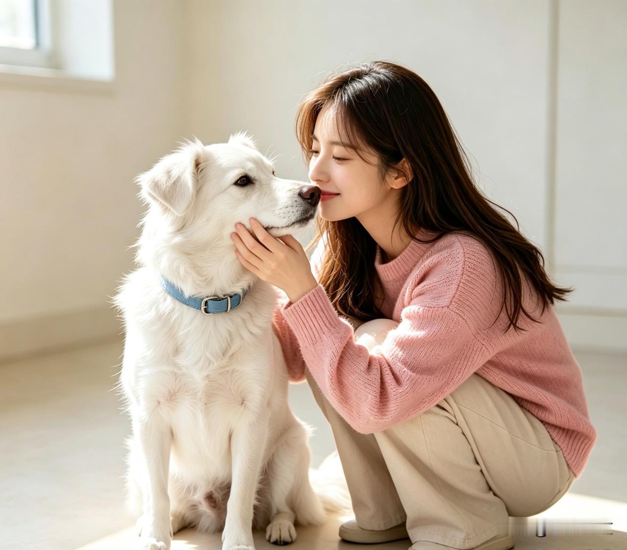 女生养公狗，是出于心底的喜爱、寻求情感慰藉的正常表现，完全没必要少见多怪。抛开世