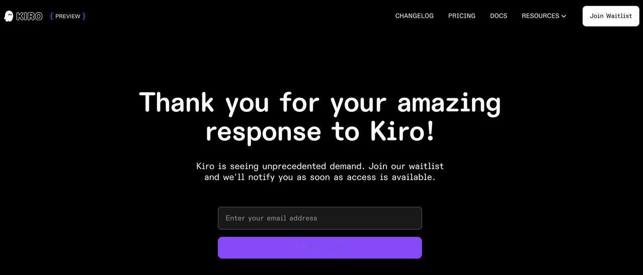 太火也有烦恼：AWS 免费 AI 编程工具 Kiro 暂停注册，用户配额收紧
