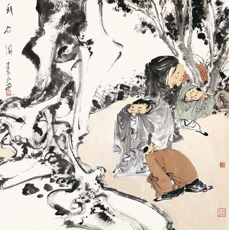 上联：顽石似祖天天拜
下联：[比心]

网络图片/诚谢侵删