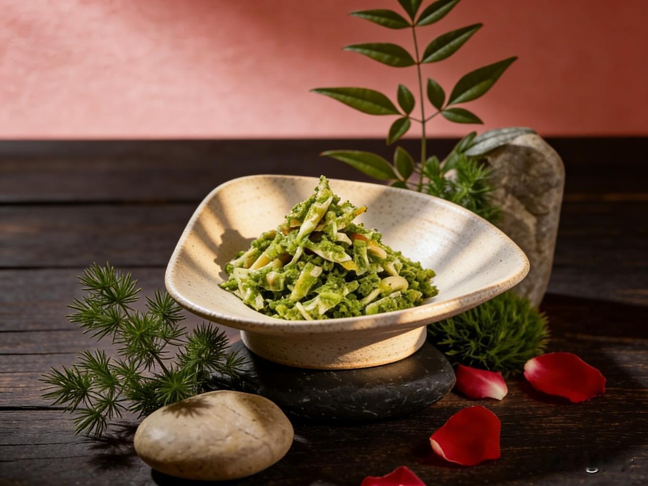 红芽香椿拌春笋（冷）

食材准备（2人份）：

主料：红芽香椿100克（取嫩芽，