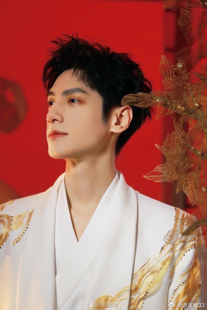 罗云熙马年春晚真穿了一身马 罗云熙这身金色骏马造型太绝了！马年氛围直接拉满，中式