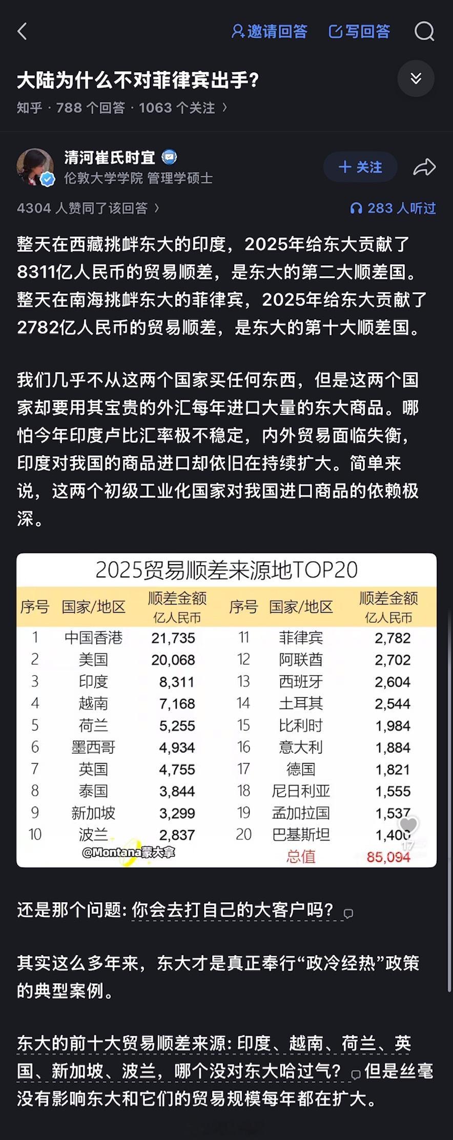 问：为什么大陆不对菲律宾动手？答：国际版的禁止殴打顾客。海外新鲜事 ​​​