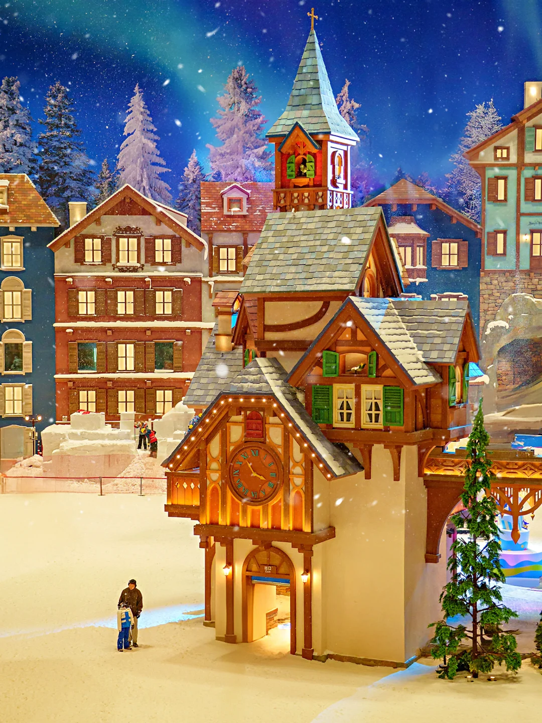 玩疯了❗️不愧是沪上9月看下雪，造浪池在楼顶