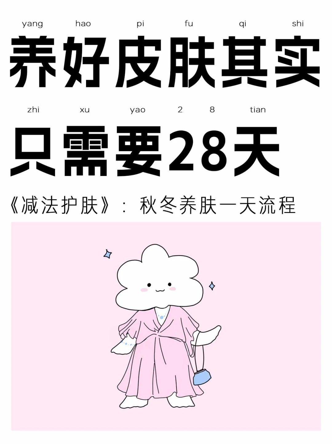 假如从明天开始,把皮肤养好