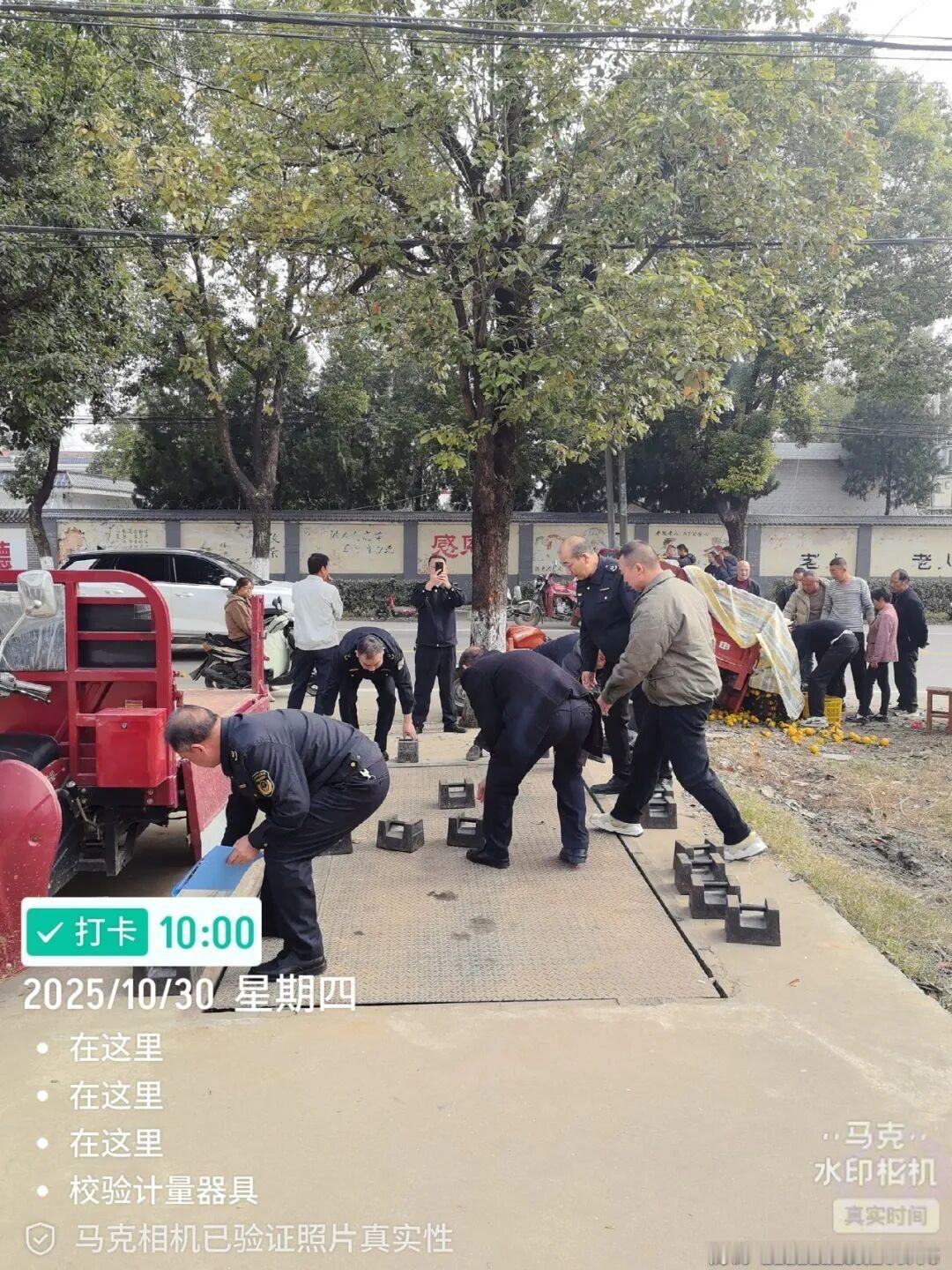 【城固柑桔市场4台电子地磅不合格被罚】10月30日，桔园市场监管所和县市监局计量