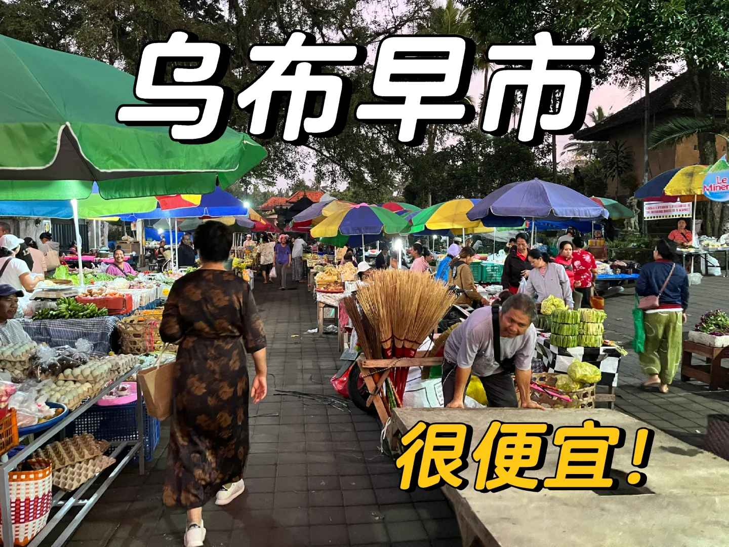 乌布早市，local生活
