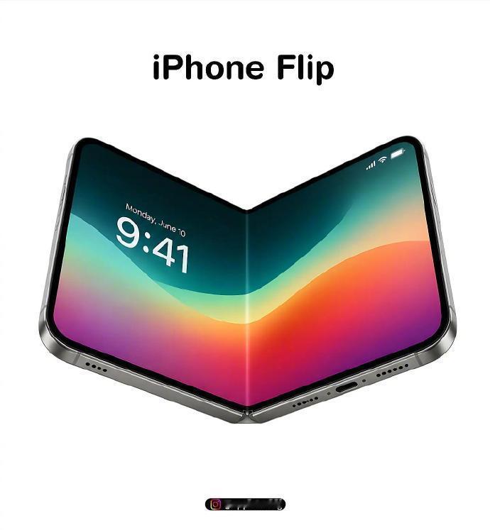如果苹果也出小折叠屏手机：iPhone Flip；你觉得咋样？