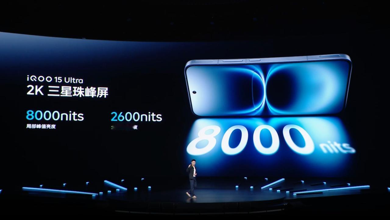 iQOO15 Ultra的屏幕还能更亮，和三星联调，局部峰值亮度到了8000ni