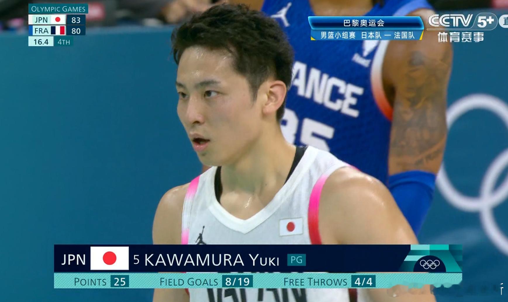 河村勇辉真的强！！日本队行我们没理由不行吧[裂开][裂开]#法国男篮vs日本男篮