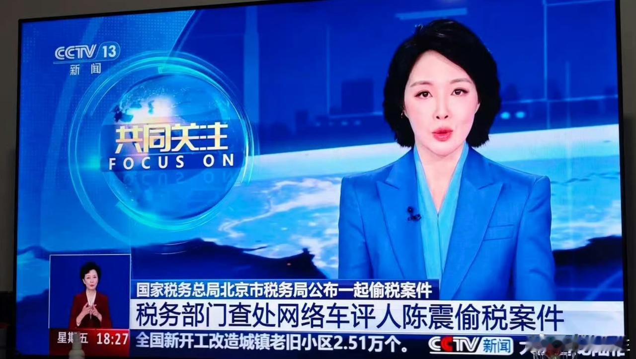 陈震偷税漏税的阵仗实在是太大了！多个权威媒体都进行了报道！

关键是今天还有专门