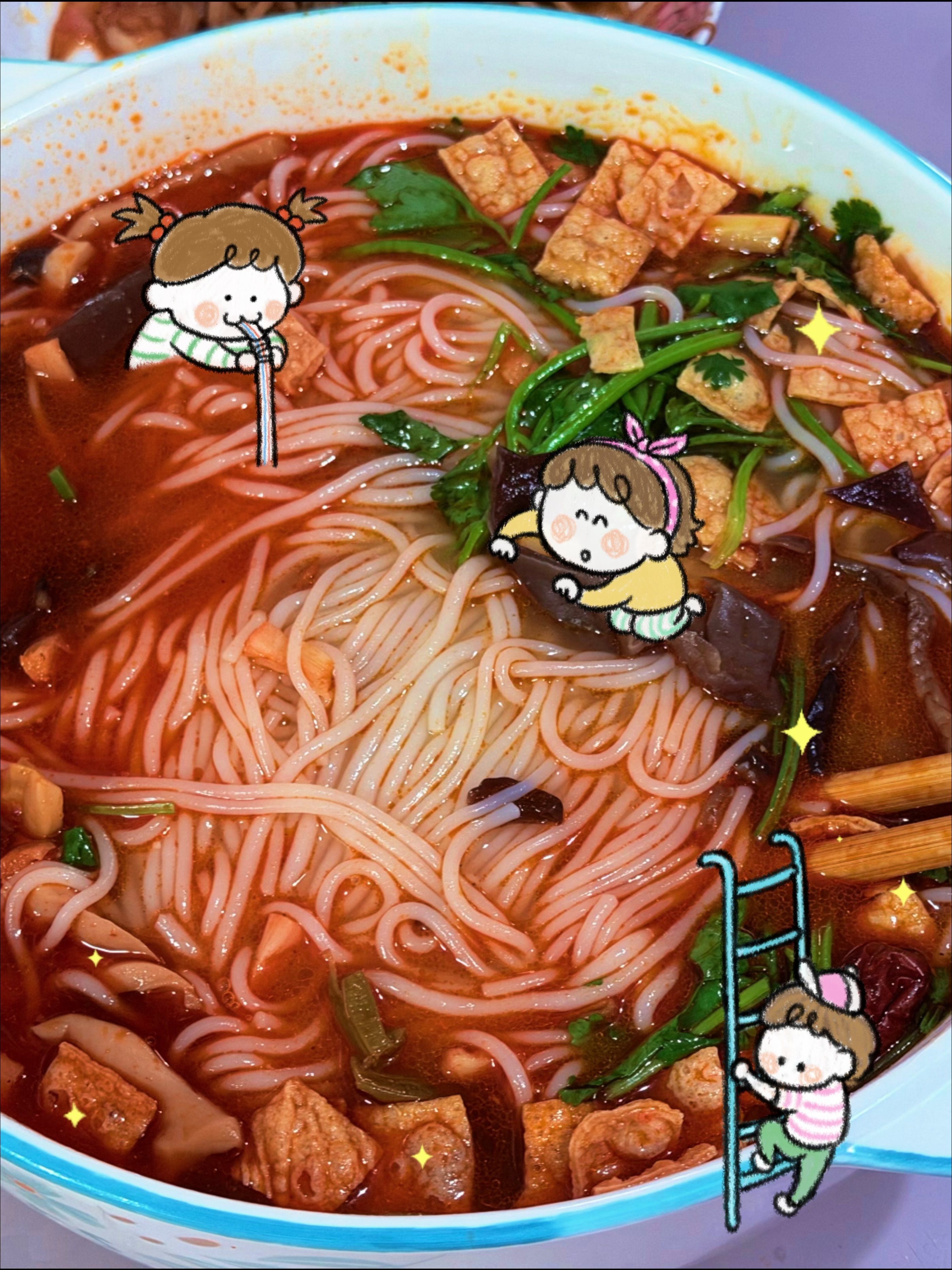吃螺蛳粉的时候香菜，它就是个菜。爽歪歪～ 