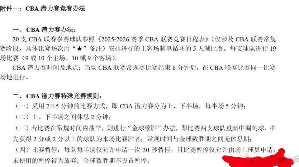 潜力赛啊哈哈哈哈，职业篮球联赛还有第五节，下下赛季再加个第六节做完广播体操